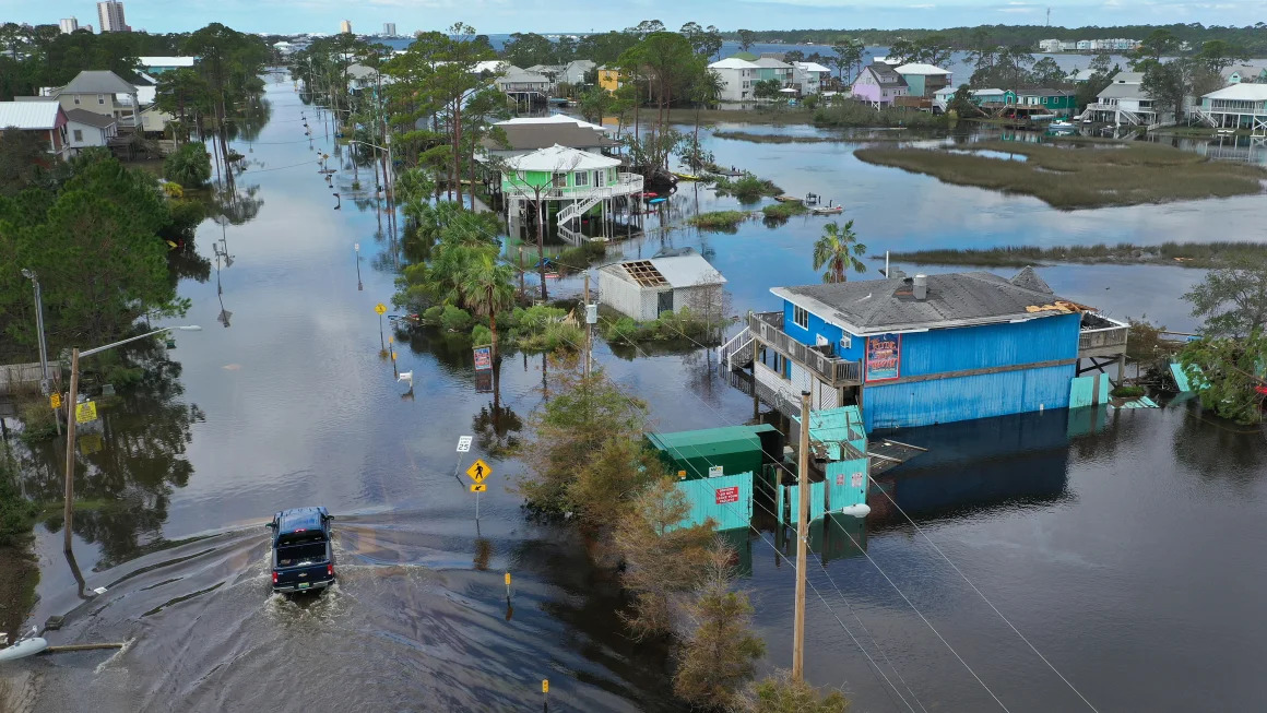 Flooded Neighborhood in Alabama